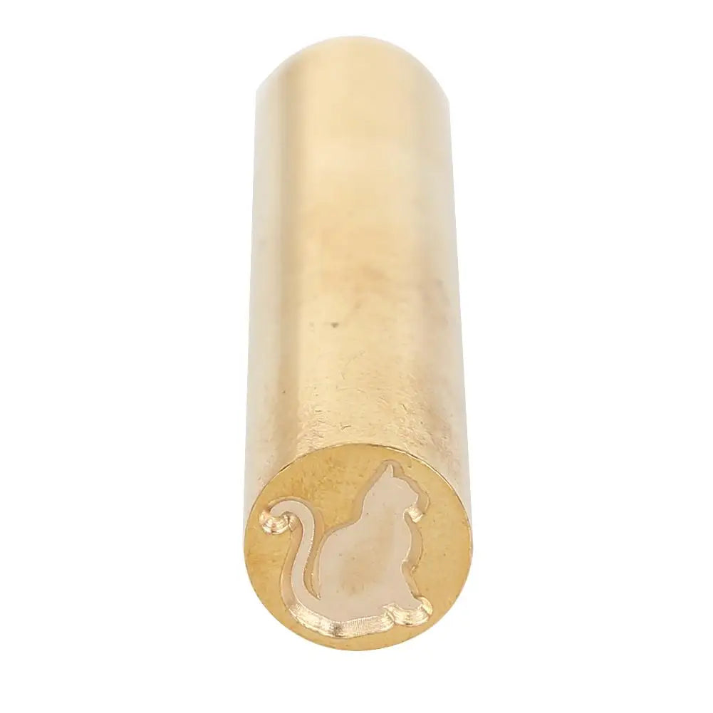 Cylindrical Retro Sealing Wax Brass Custom Supply Stamp Seal Wax Envelope Supply DIY Handmade Hobby Initial Stamp Chapter