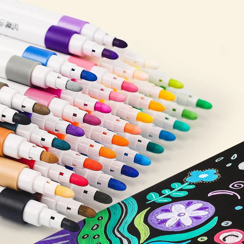 12/24/48/48Pcs/Set Colorful Highlighter Pastel Pen Art Marker Painting Pastel Water Based Drawing School Stationery Art Supplies