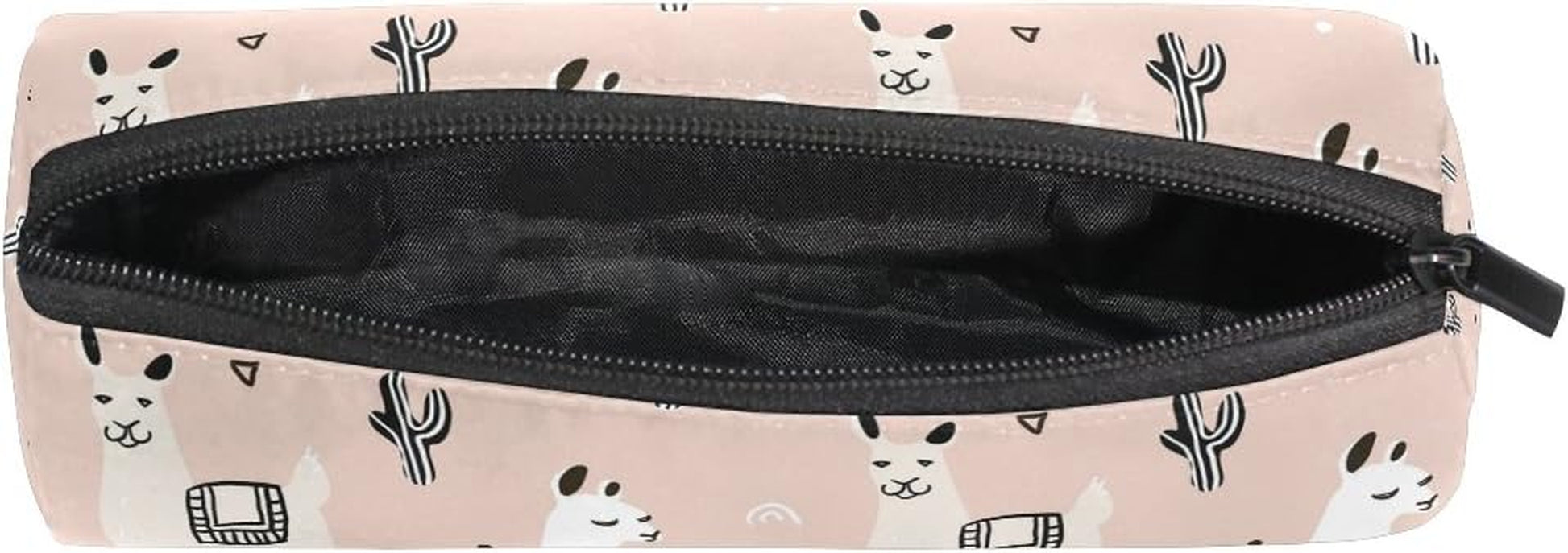 Pencil Bag Cute Cactus Alpaca Llama, Pencil Case Pen Zipper Bag Pouch Holder Makeup Brush Bag for School Work Office