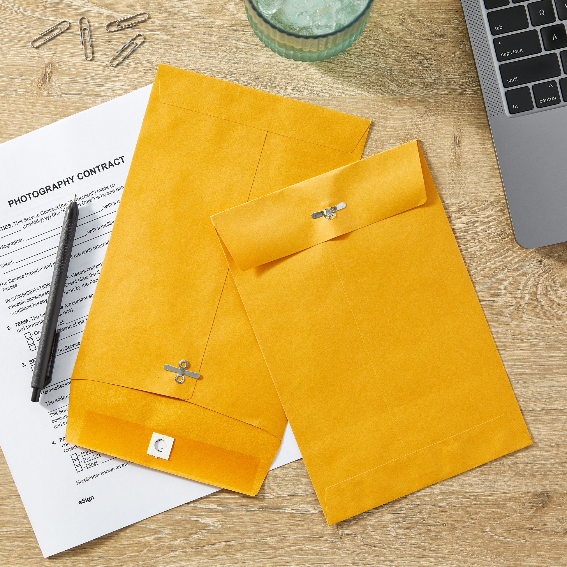 (6 Pack)  Kraft Clasp Envelopes, 6 in X 9 In, 6 Count