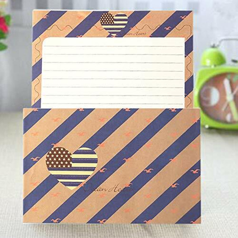 Scstyle 48Pcs Stationery Set-32 Cute Lovely Kawaii Design Stationery W/ Envelope