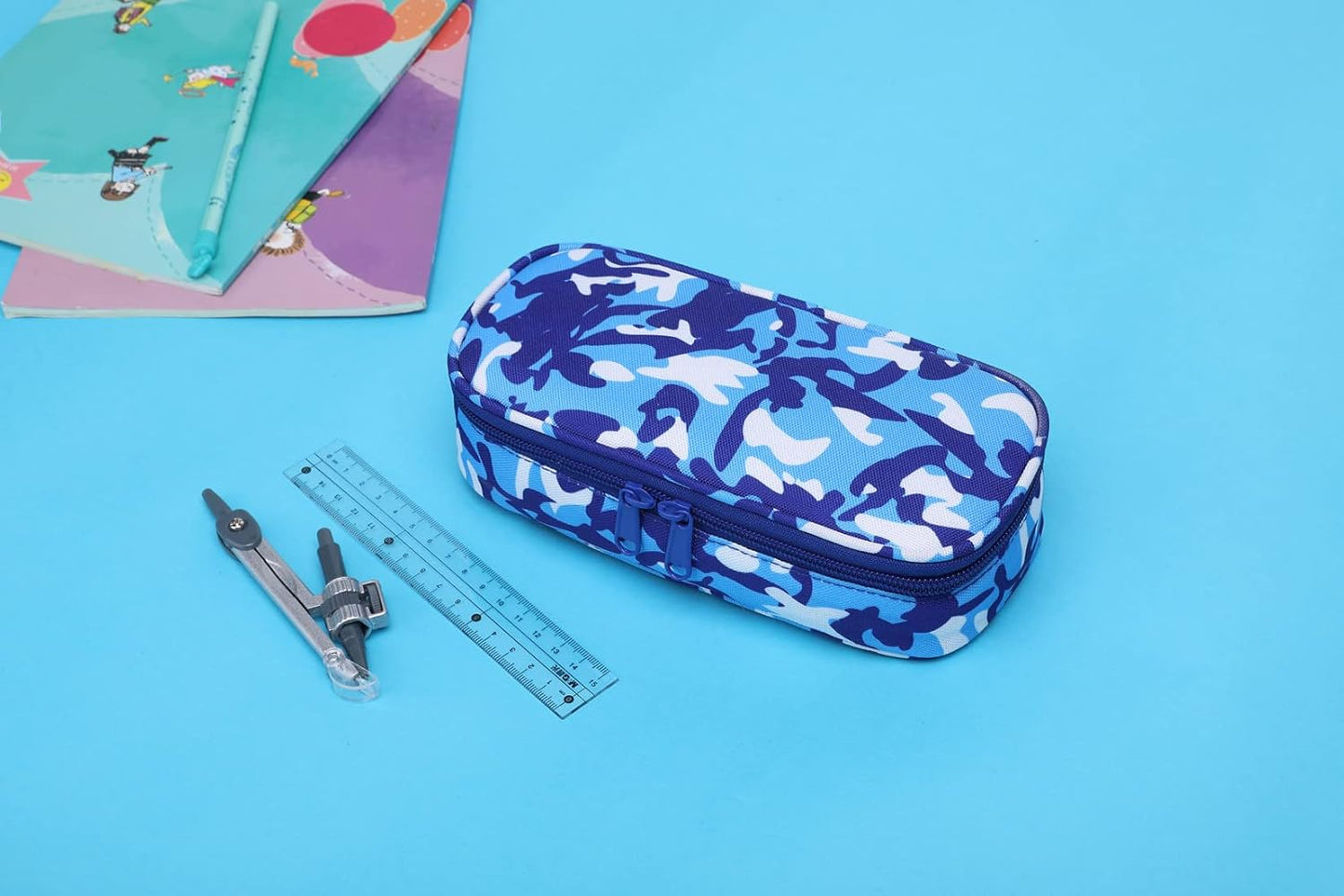 Pencil Case Box Bag School Pen Pouch for Little Girls Boys Toddler Kids Preschool Kindergarten Elementary (Camouflage)
