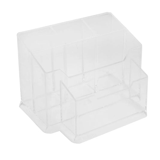 Office Hard Plastic Pen Holder Desk Organizer Box