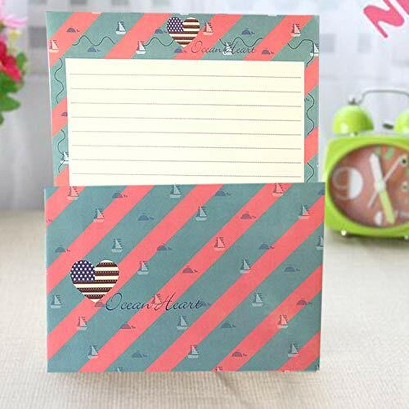 Scstyle 48Pcs Stationery Set-32 Cute Lovely Kawaii Design Stationery W/ Envelope