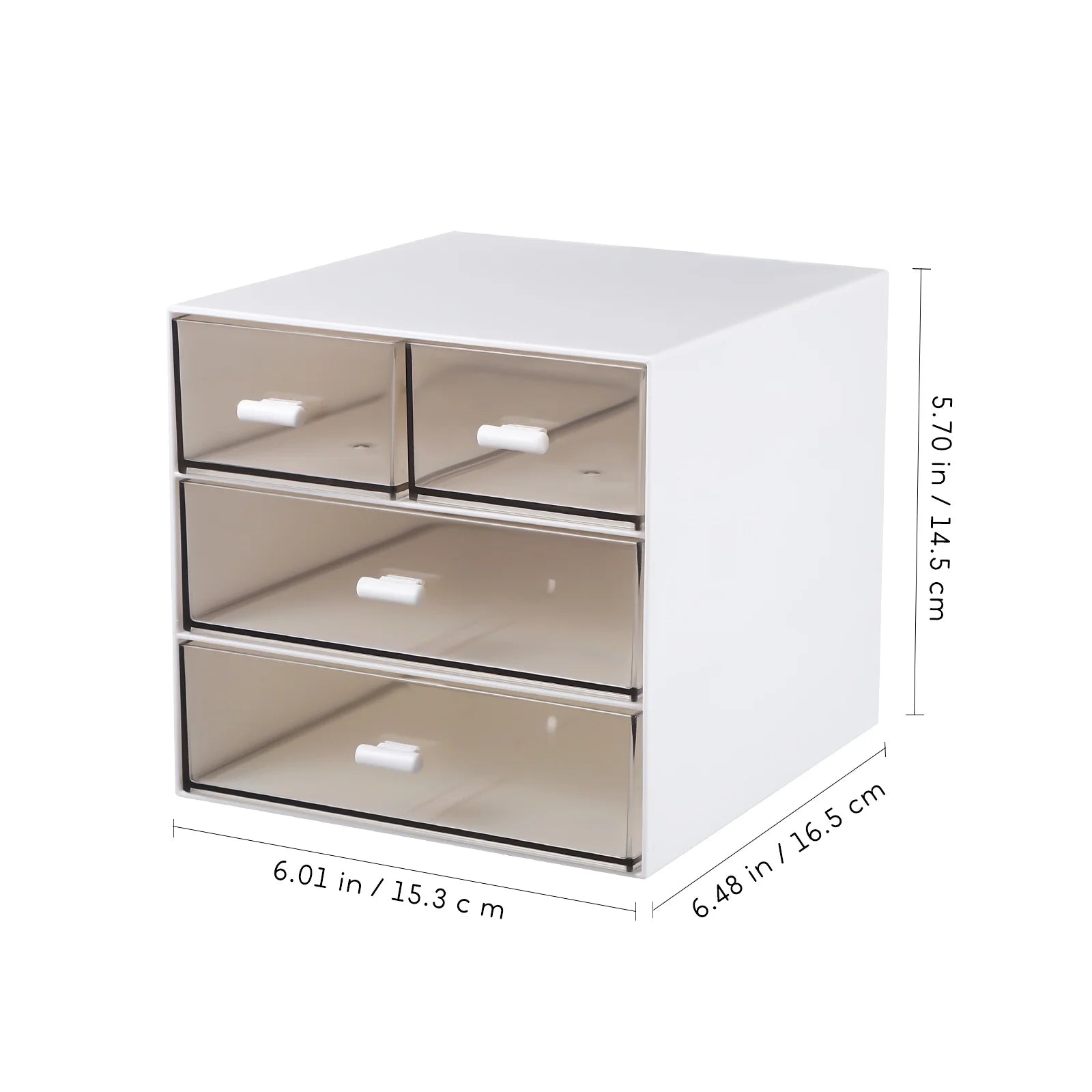 1Pcs Multi-Functional Desktop Organizer ABS Material for Desk Accessories 6.48X6.01X5.70In