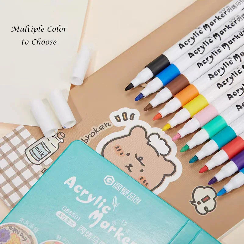 12/24/48/48Pcs/Set Colorful Highlighter Pastel Pen Art Marker Painting Pastel Water Based Drawing School Stationery Art Supplies