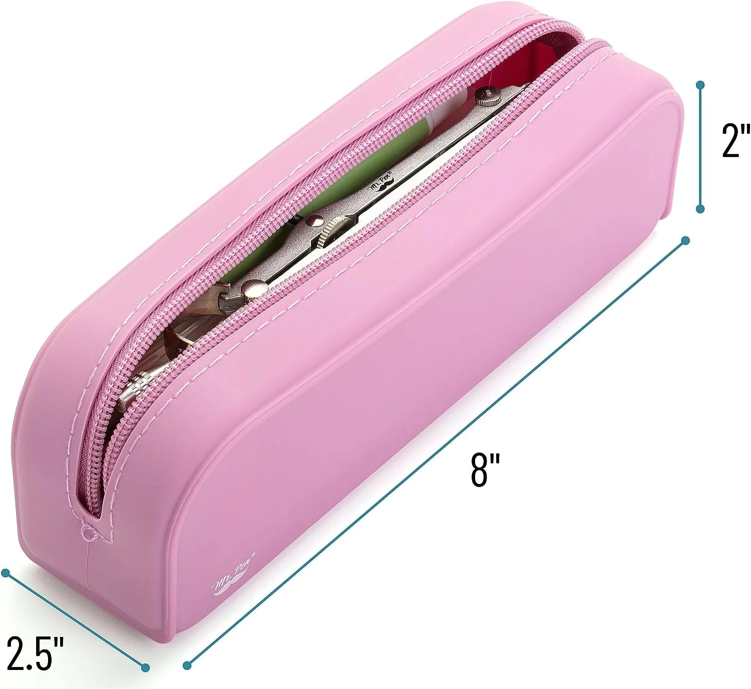 - Silicone Pencil Case, Magenta-Pink Pencil Pouch, Pencil Case Small, Pencil Pouch Aesthetic, Silicone Pencil Pouch, Pencil Case Aesthetic, Pencil Bag, Pencil Pouch for Women, Makeup Pouch