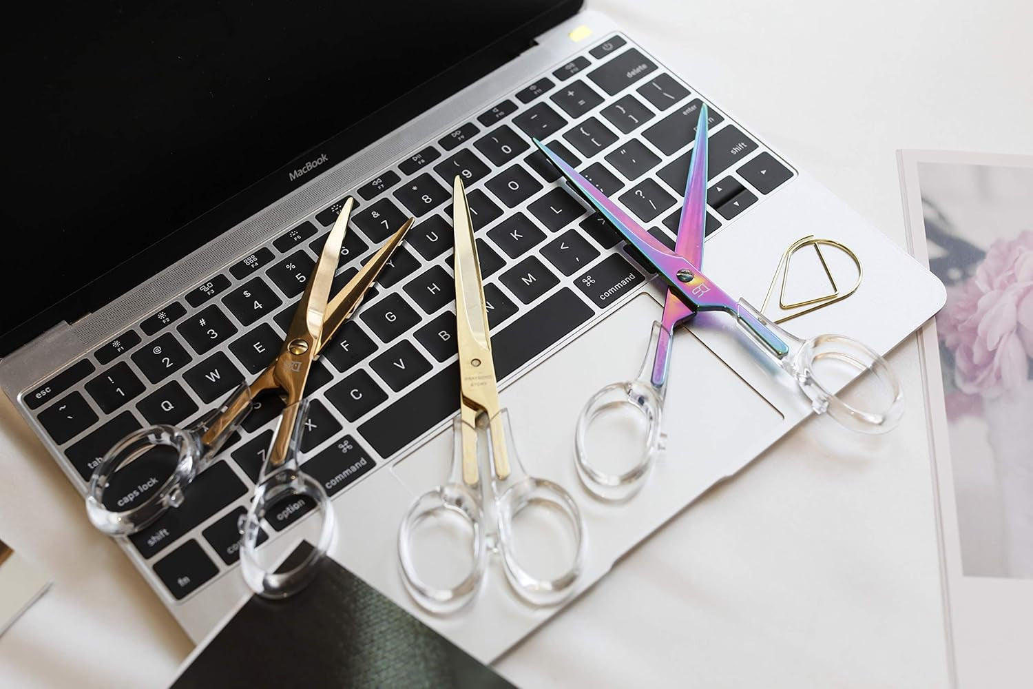 Acrylic Gold Craft Scissors (6.5") by  - All Gold Everything - Modern Office Desk Accessories