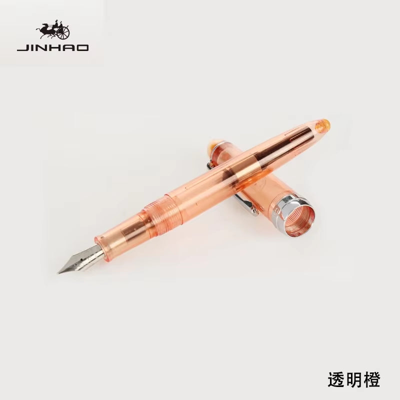 1Piece JINHAO 992 Silver Clip Fountain Pen 12 Colors for Choose 0.5Mm High Quality Ink Pens School and Office Writing Stationery