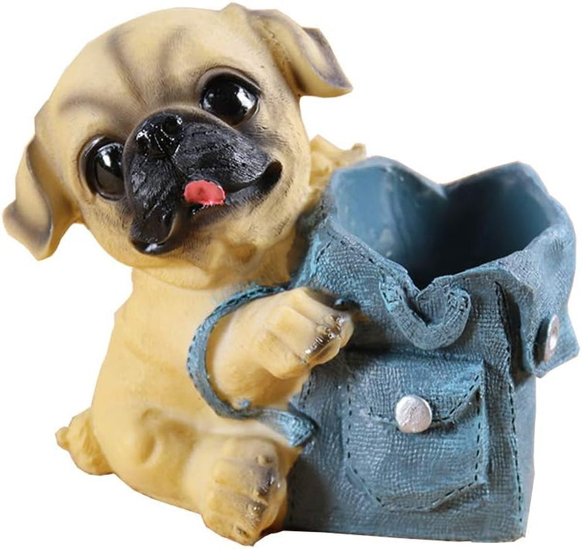 Puppy Dog Pencil Holder Pet Pen Cup Desk Organizer Pug