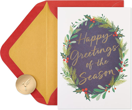 Boxed Christmas Cards with Envelopes, Joy to You, Wreath (20-Count)