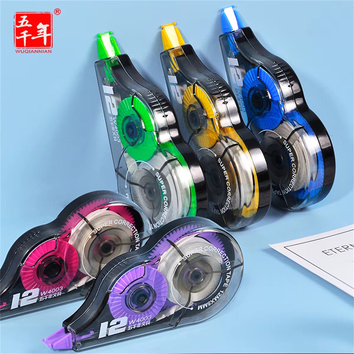 3/6Pcs Large Capacity Affordable Packaging-Smooth and Comfortable Repair Tape-Stationery Supplies for Students School and Office