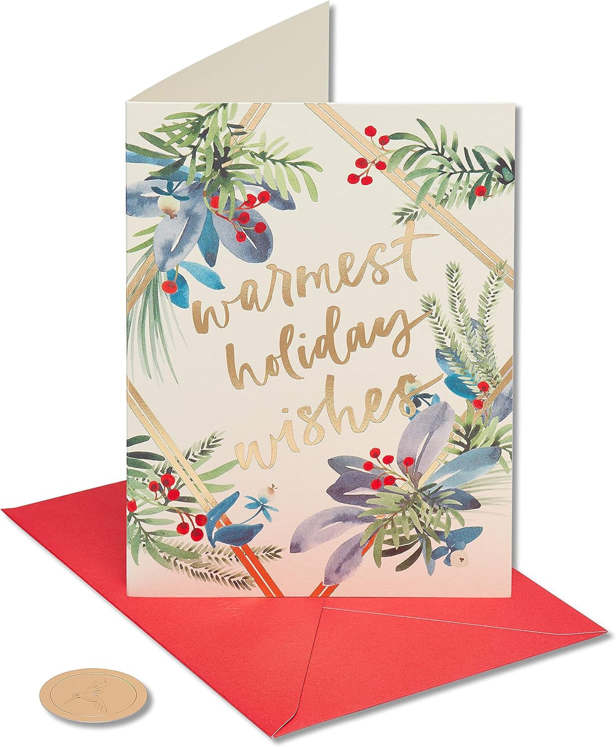 Holiday Cards Boxed with Envelopes, to a Wonderful Season, Warmest Holiday Wishes (14-Count)