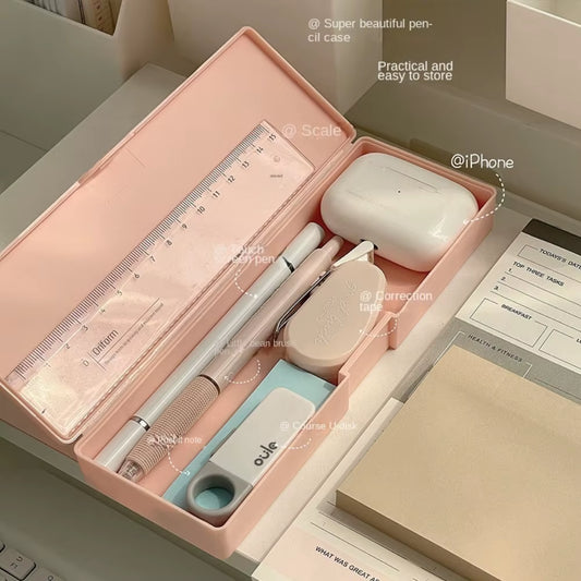 Large Capacity Transparent Stationery Case Pencil Storage Colour Pencil Storage Children'S Crayon Painting Sketching Pencil Bag