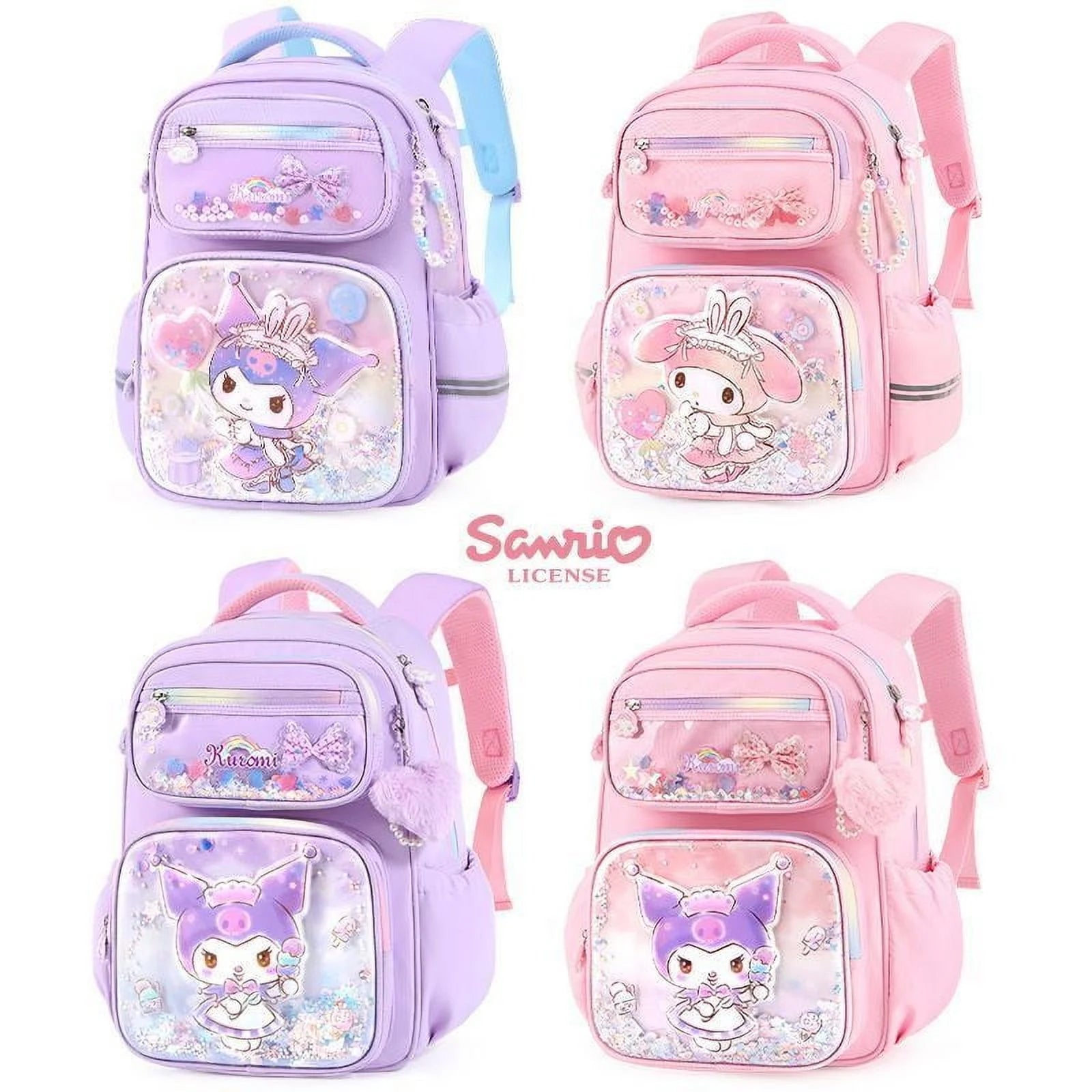 Student Kuromi School Bag Grade 1-3-6 New My Melody Backpack Spine Protector Burden Reduction Cute Cinnamoroll School Supplies