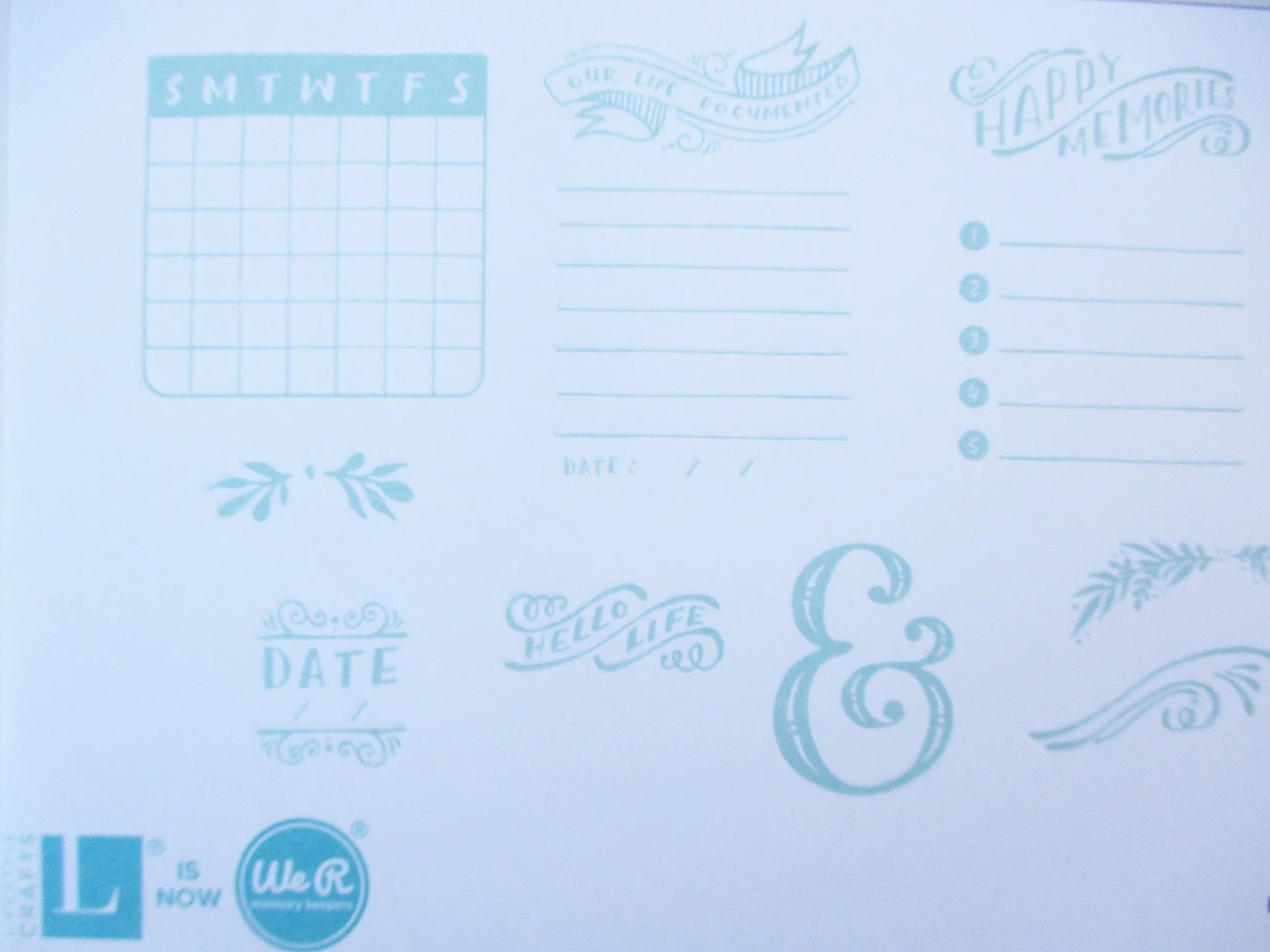 Journaling Lifestyle Letterpress Plates