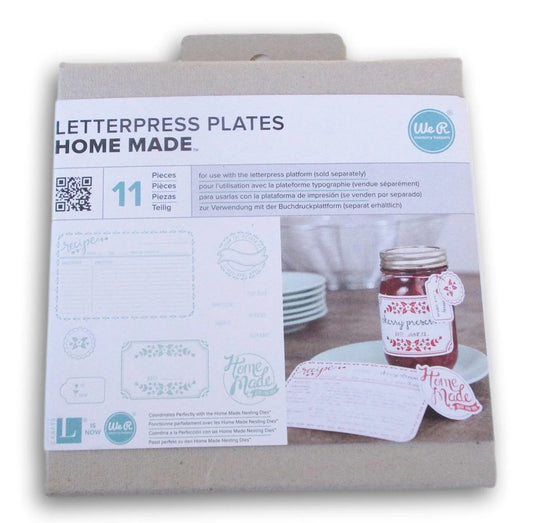 Printing Plate Letter Press-Home Made Set (11 Pieces)