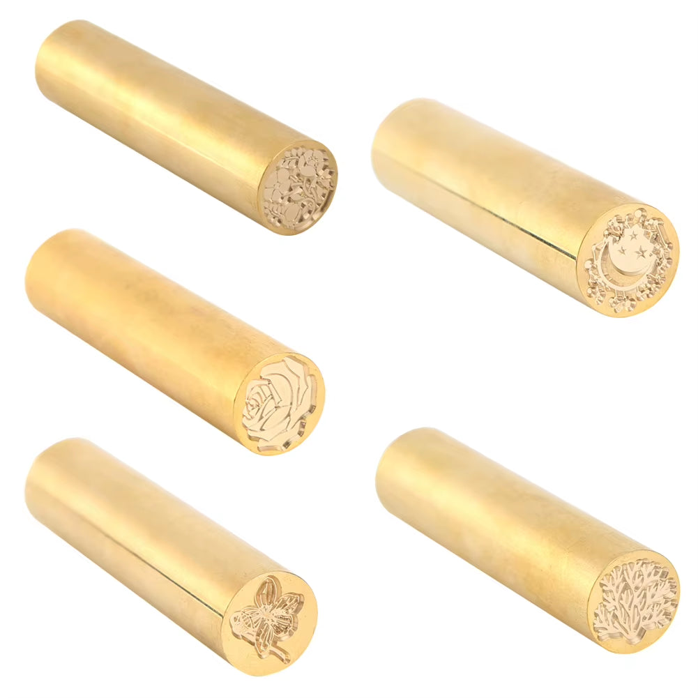 Cylindrical Retro Sealing Wax Brass Custom Supply Stamp Seal Wax Envelope Supply DIY Handmade Hobby Initial Stamp Chapter