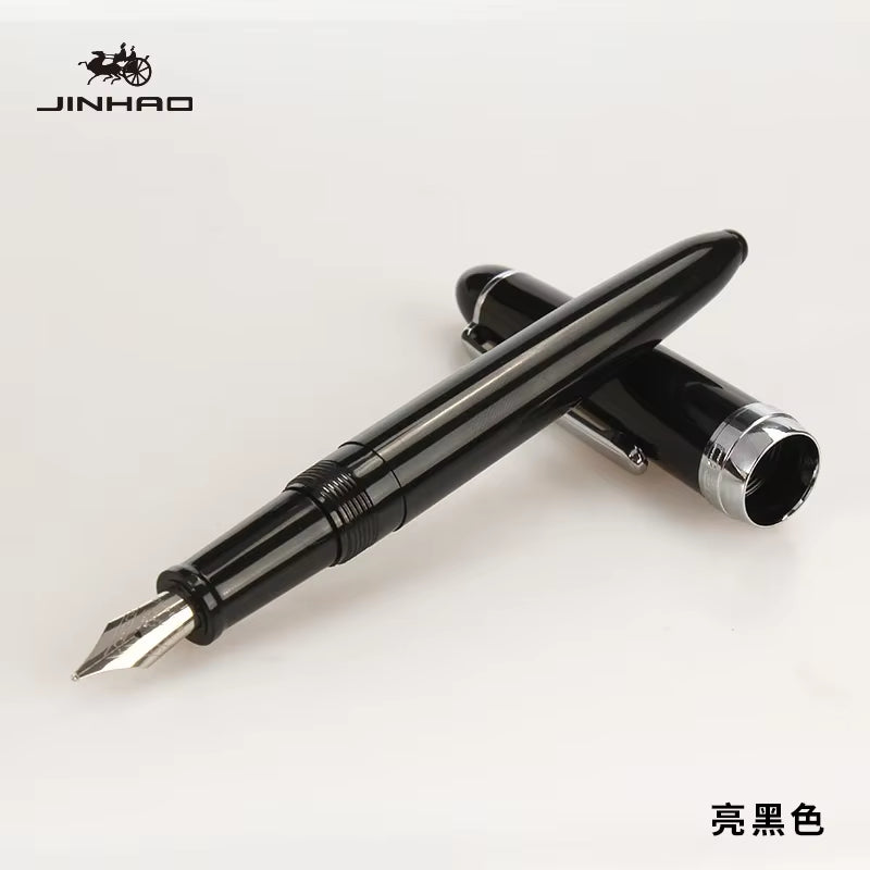 1Piece JINHAO 992 Silver Clip Fountain Pen 12 Colors for Choose 0.5Mm High Quality Ink Pens School and Office Writing Stationery