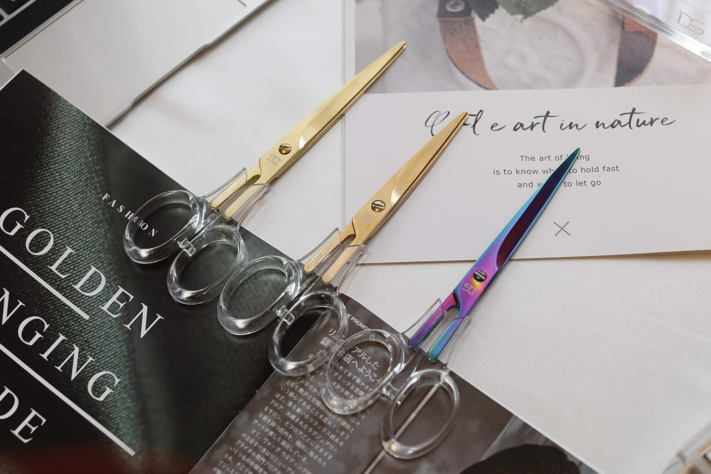Acrylic Gold Craft Scissors (6.5") by  - All Gold Everything - Modern Office Desk Accessories