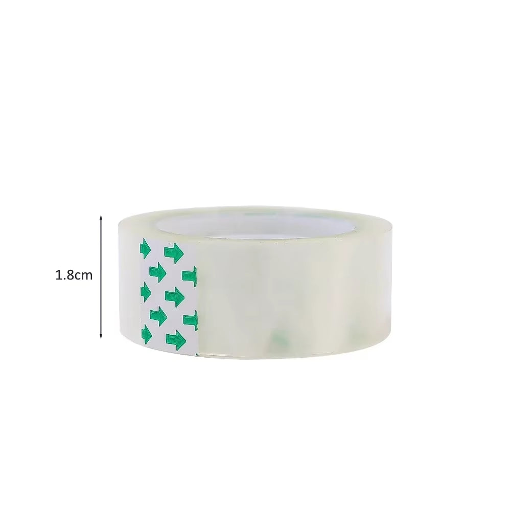 5-1Pcs 18/12/8Mm Transparent Adhesive Tape Pack Tools Stationery Office School Supplies Students Adhesive Tape Packing