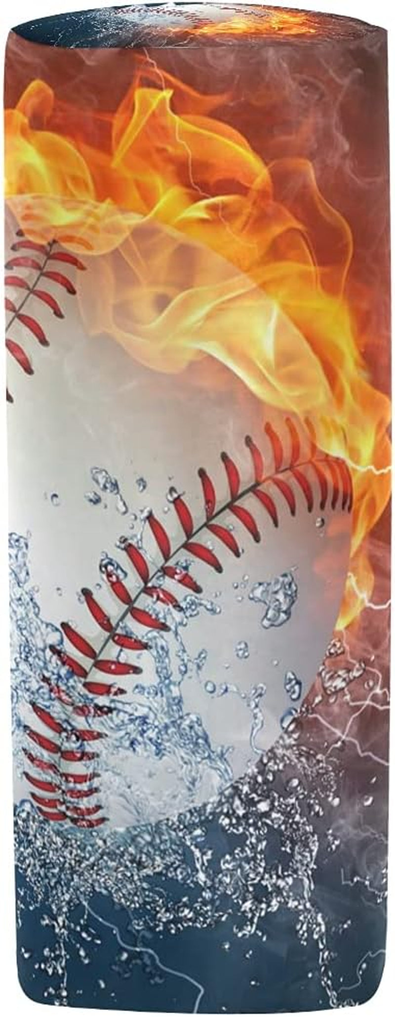 Pencil Bag Sport Baseball Fire Water, Pencil Case Pen Zipper Bag Pouch Holder Makeup Brush Bag for School Work Office2