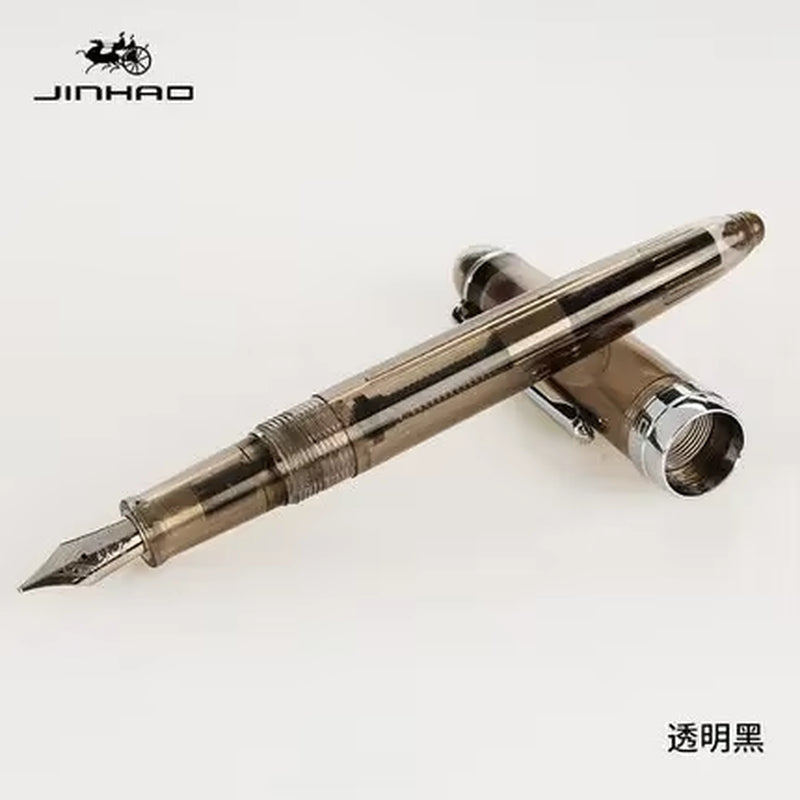 1Piece JINHAO 992 Silver Clip Fountain Pen 12 Colors for Choose 0.5Mm High Quality Ink Pens School and Office Writing Stationery