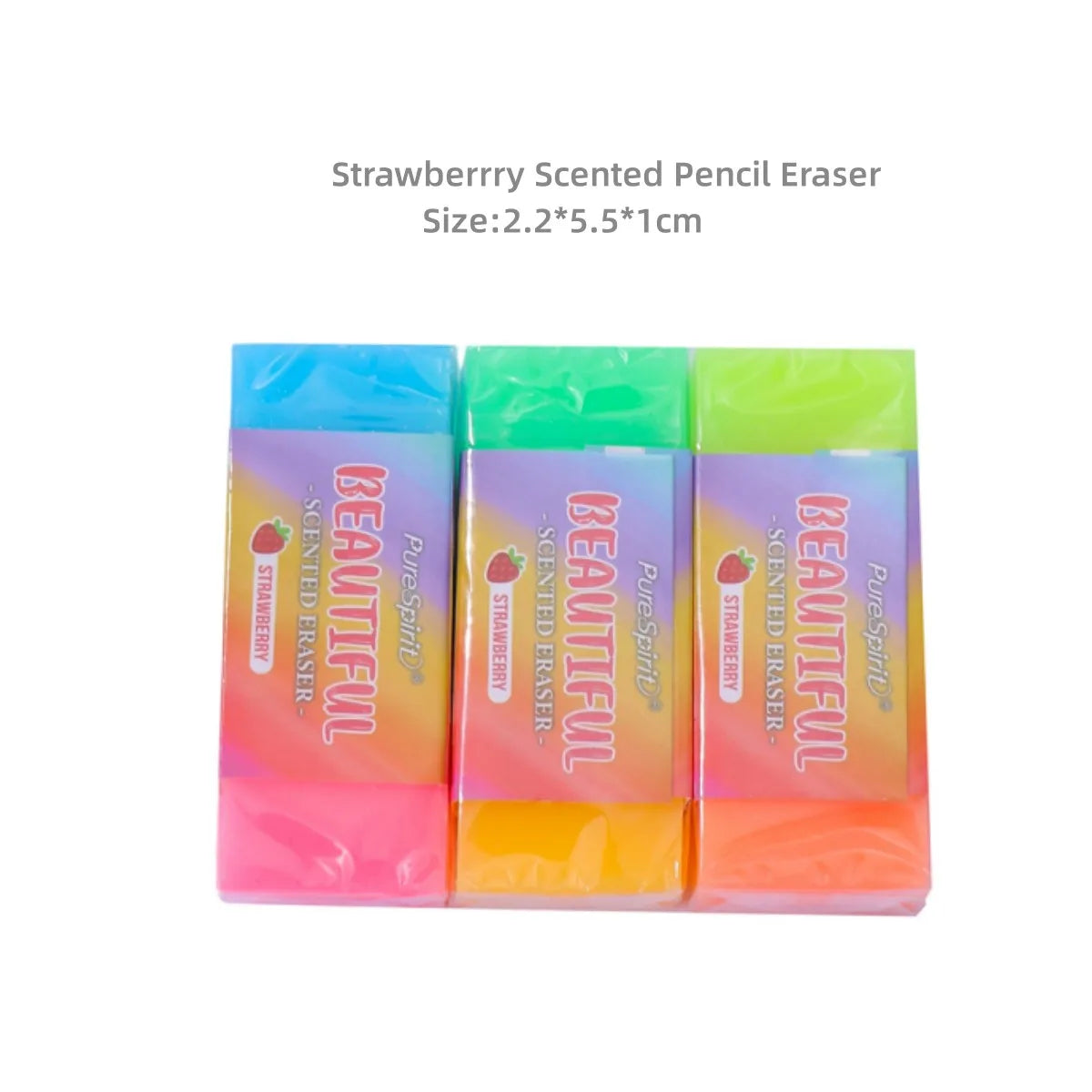 Scented Eraser Colored Pencil Eraser for Kids Pencil Rubber Eraser with Sweet Smell Student School Supplies Stationery Gifts