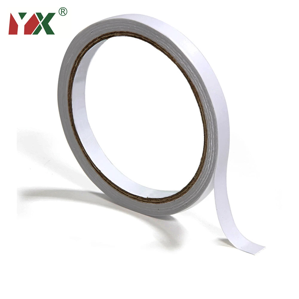 10M White Super Strong Paper Ultra Thin High Adhesive Cotton Double Sided Tape 8Mm 10Mm 12Mm