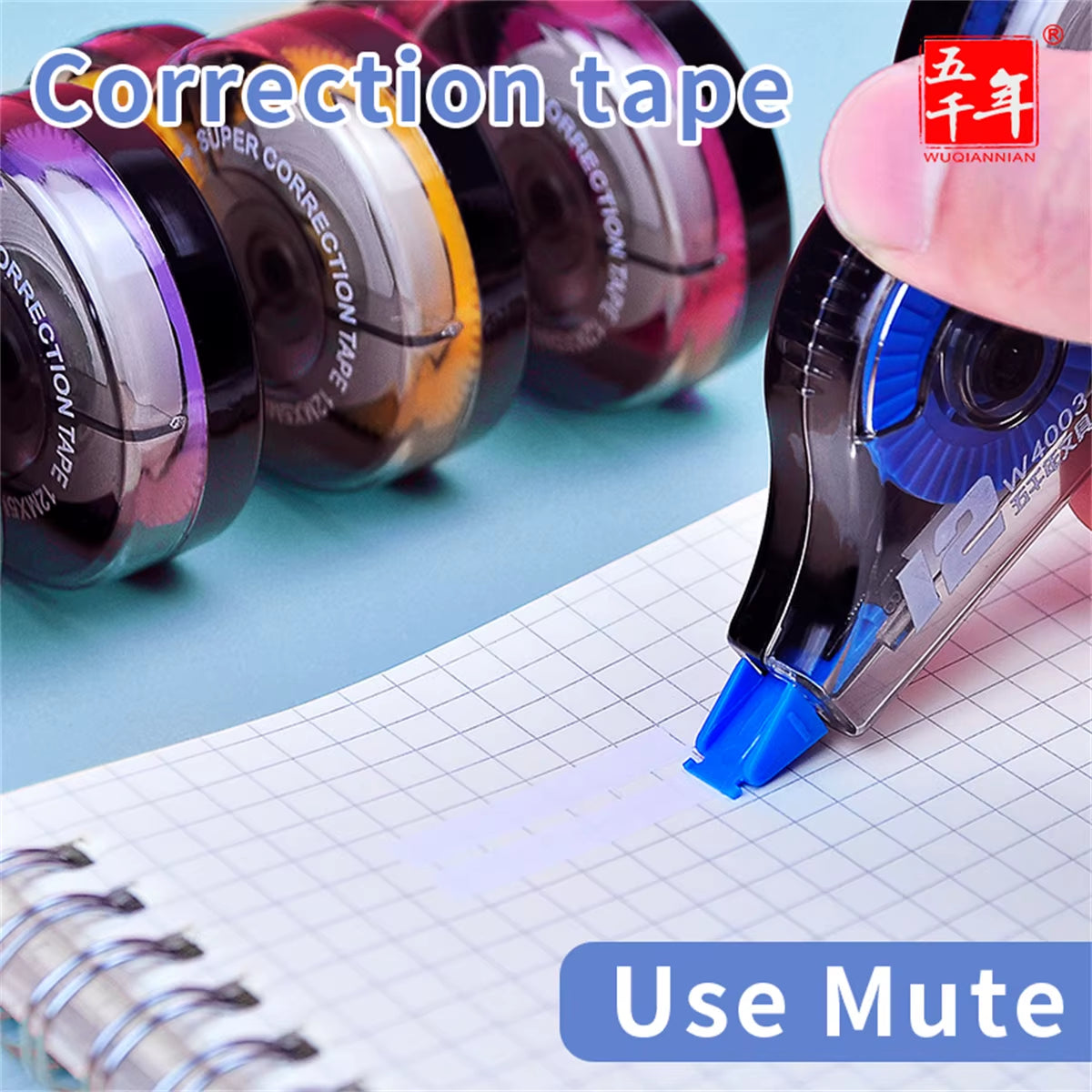 3/6Pcs Large Capacity Affordable Packaging-Smooth and Comfortable Repair Tape-Stationery Supplies for Students School and Office