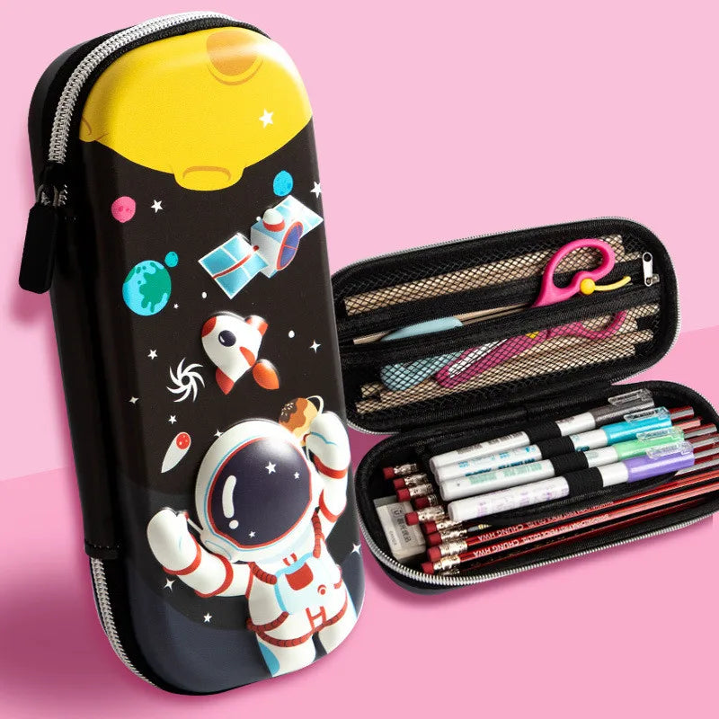 3D Pencil Case Cute Stationery Box EVA Pencil Box Cartoon Animal Pen Case Girls Pencil Case Children School Supplies Storage Box