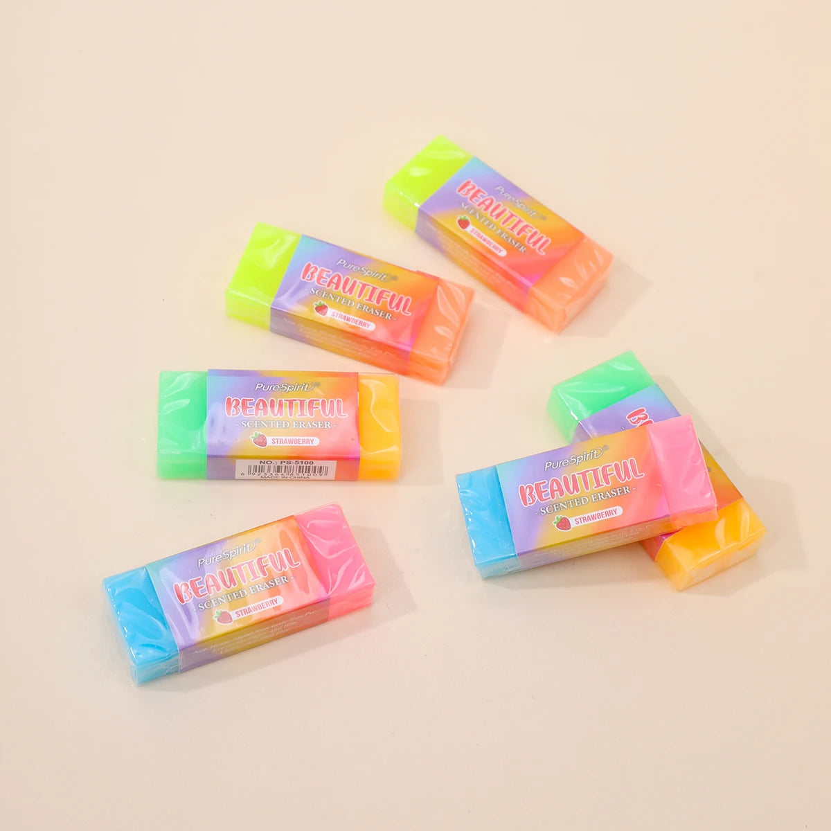 Scented Eraser Colored Pencil Eraser for Kids Pencil Rubber Eraser with Sweet Smell Student School Supplies Stationery Gifts