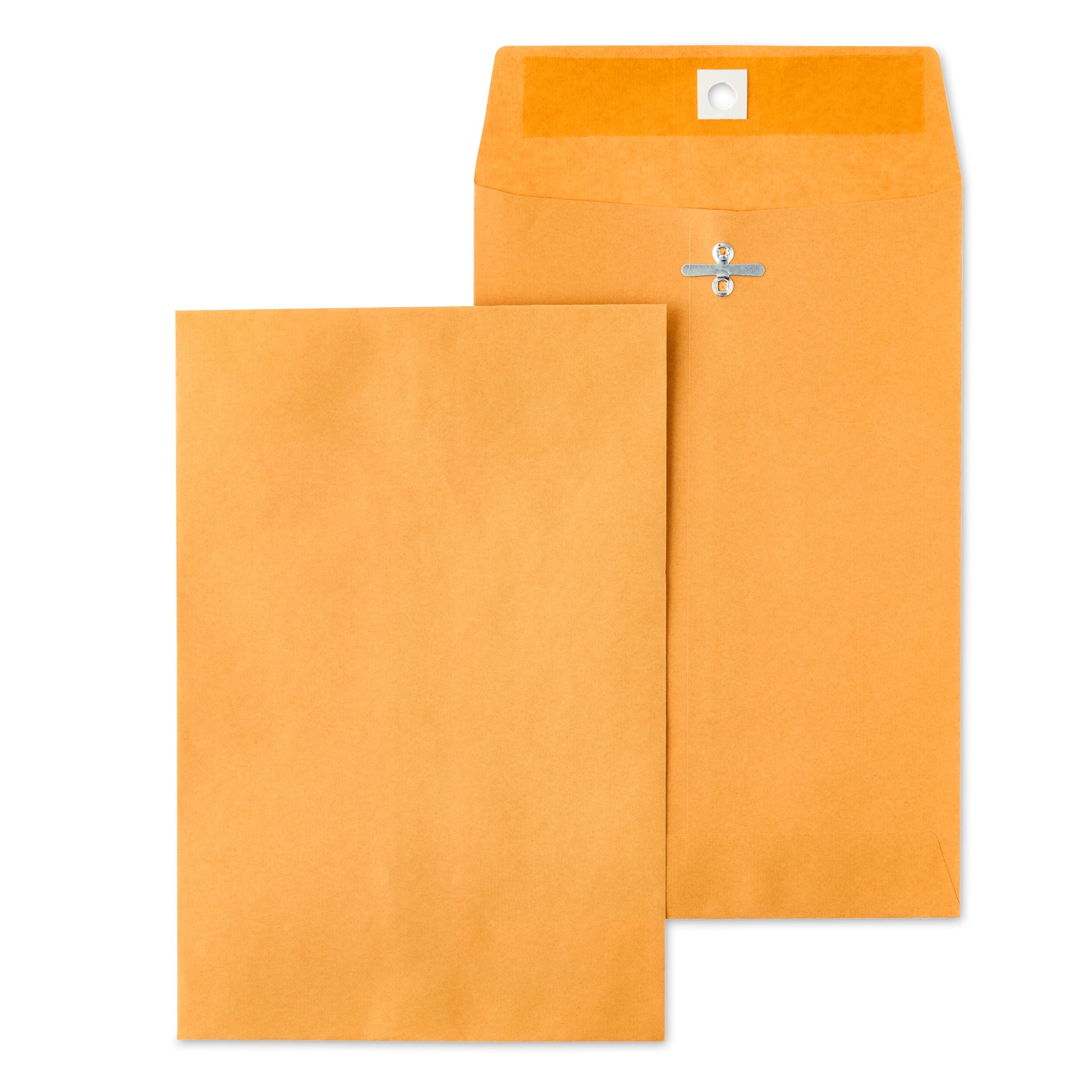 Kraft Clasp Envelopes, 6 in X 9 In, 25 Count