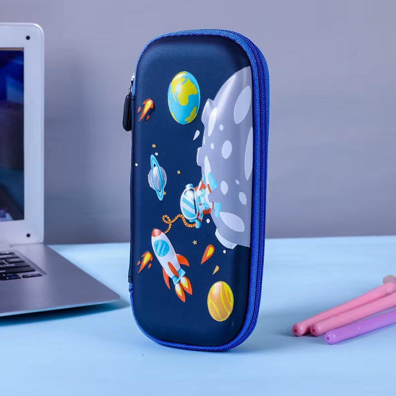 3D Pencil Case Cute Stationery Box EVA Pencil Box Cartoon Animal Pen Case Girls Pencil Case Children School Supplies Storage Box