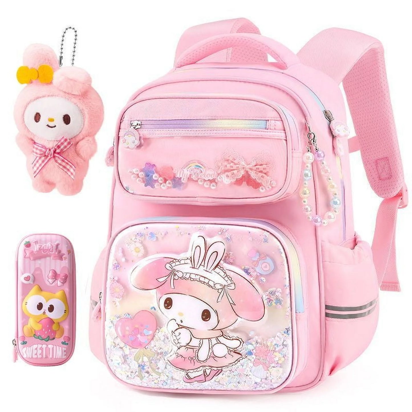 Student Kuromi School Bag Grade 1-3-6 New My Melody Backpack Spine Protector Burden Reduction Cute Cinnamoroll School Supplies