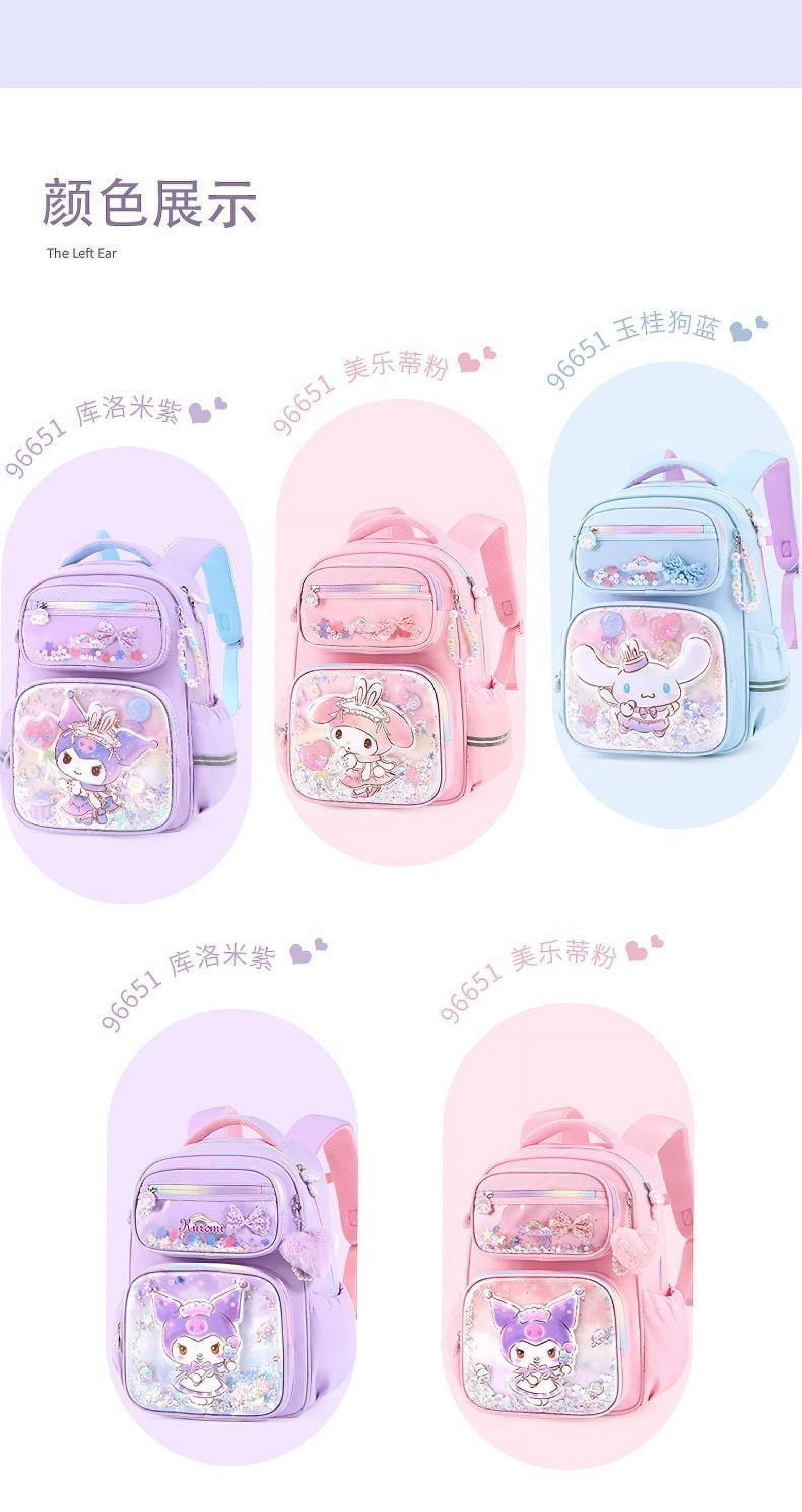 Student Kuromi School Bag Grade 1-3-6 New My Melody Backpack Spine Protector Burden Reduction Cute Cinnamoroll School Supplies