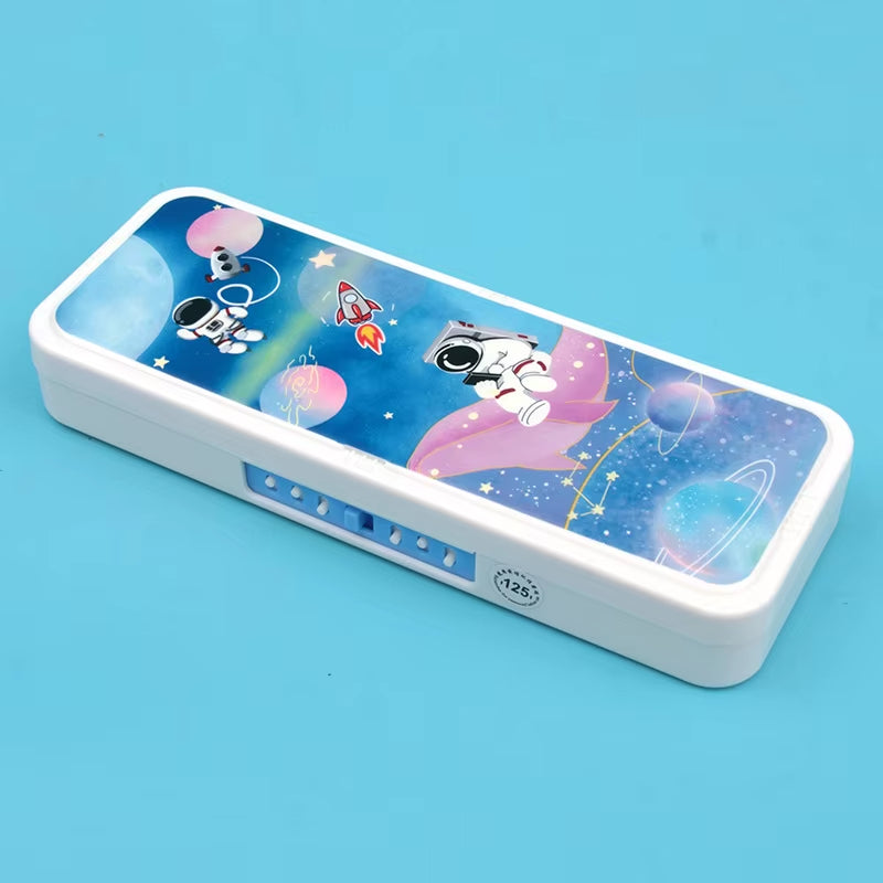 Password Lock Pencil Case Cartoon Animals Plastic Stationery Box School Pencil Cases for Children Pen Case Student Pen Box Gifts