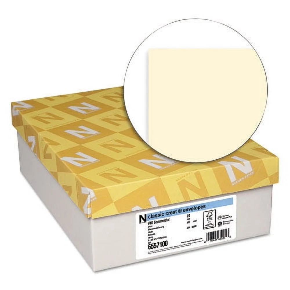 Paper #10 Business Envelope 4.13X9.5 Baronial Ivory 500/Box 6557100