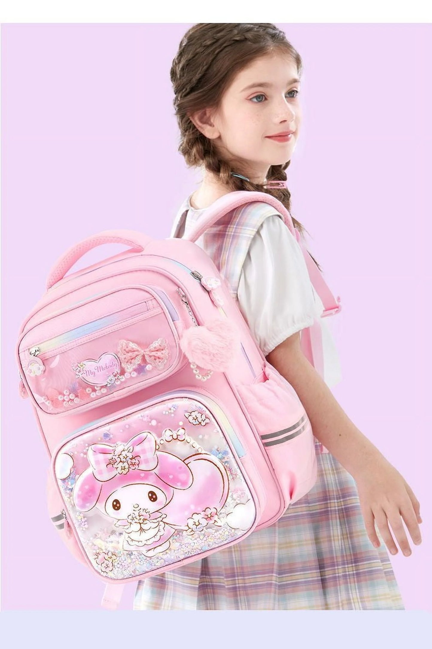 Student Kuromi School Bag Grade 1-3-6 New My Melody Backpack Spine Protector Burden Reduction Cute Cinnamoroll School Supplies