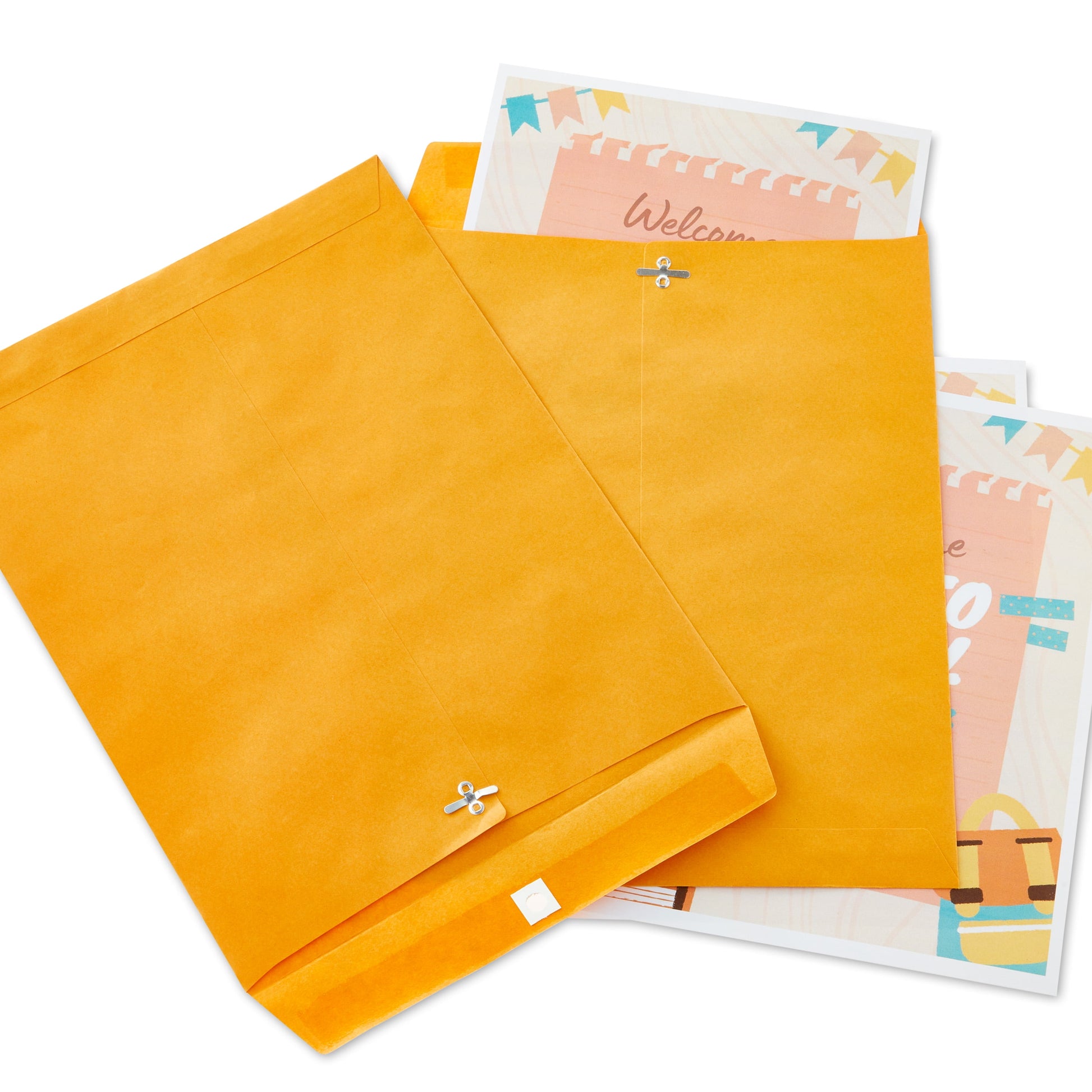 (4 Pack)  Kraft Clasp Envelopes, 10 in X 13 In, 6 Count