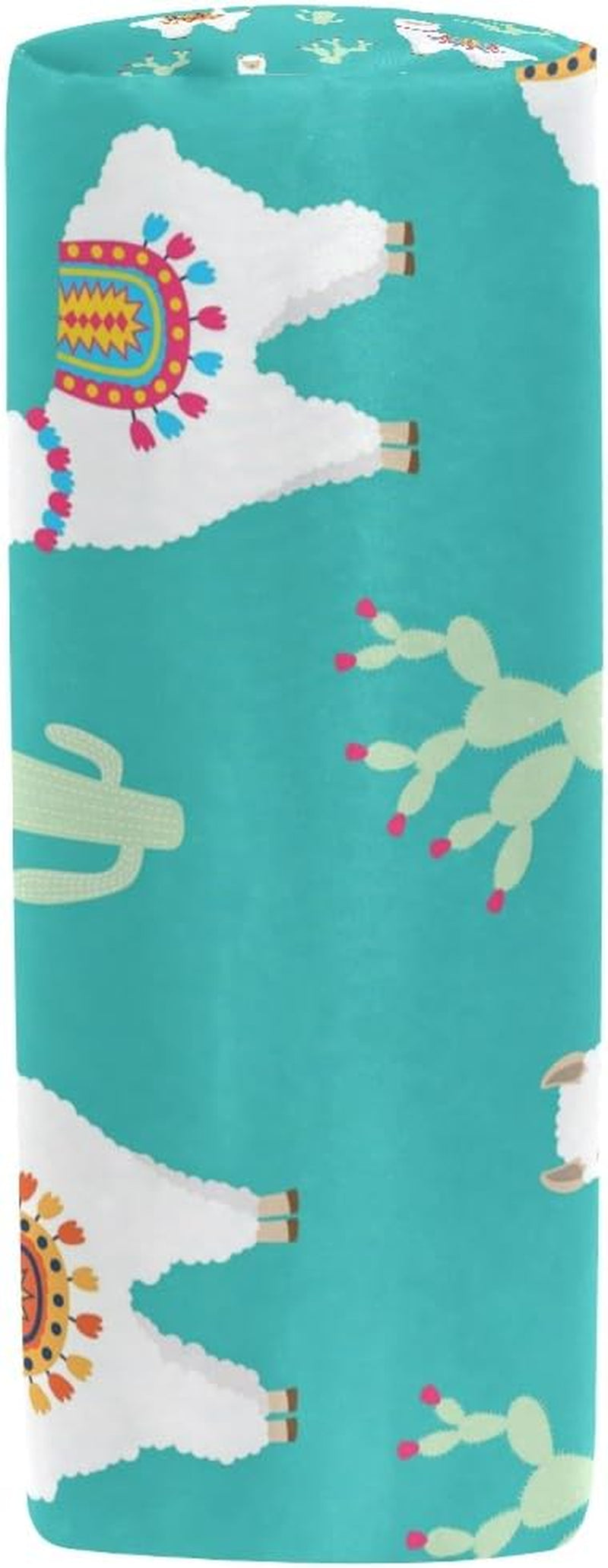 Pencil Bag Cute Cactus Llama Alpaca, Pencil Case Pen Zipper Bag Pouch Holder Makeup Brush Bag for School Work Office