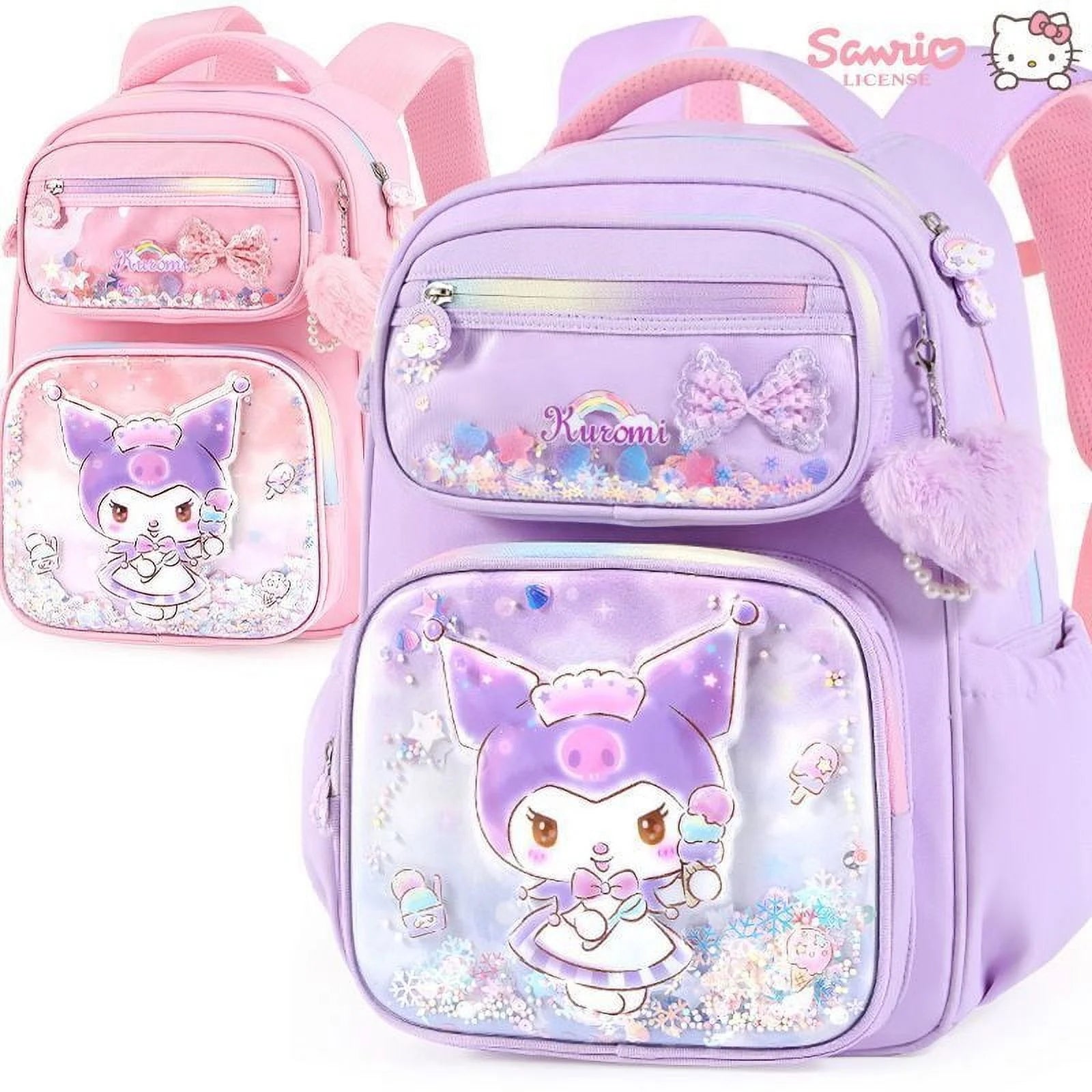 Student Kuromi School Bag Grade 1-3-6 New My Melody Backpack Spine Protector Burden Reduction Cute Cinnamoroll School Supplies