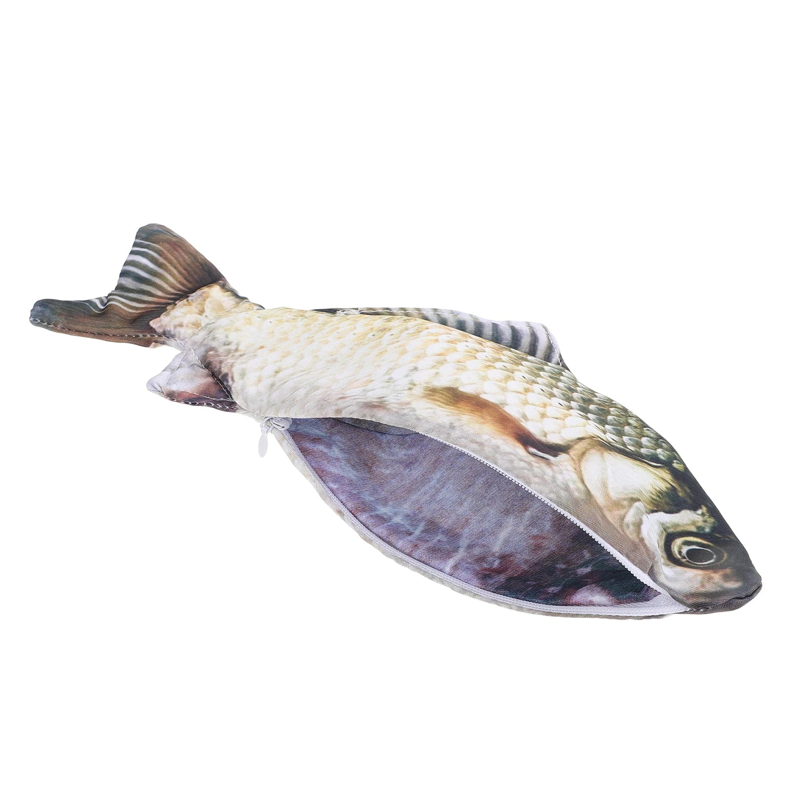 1Pc Fish Shaped Pencil Pouch Simulated Fish Pen Bag Pencil Case Novelty Clutch Pouches Coin Purse Funny Travel Pencil Bags