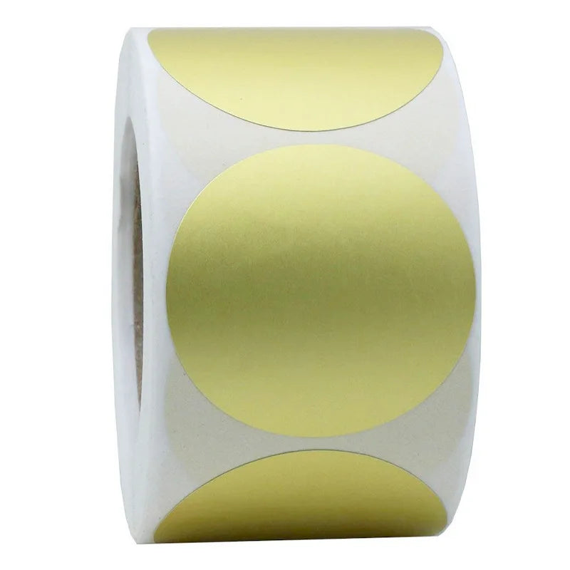 100-500Pcs Chroma Labels Stickers Color Code Dot Labels Stickers 1 Inch round Red, ,Yellow,Blue,Pink,Black,Stationery Stickers