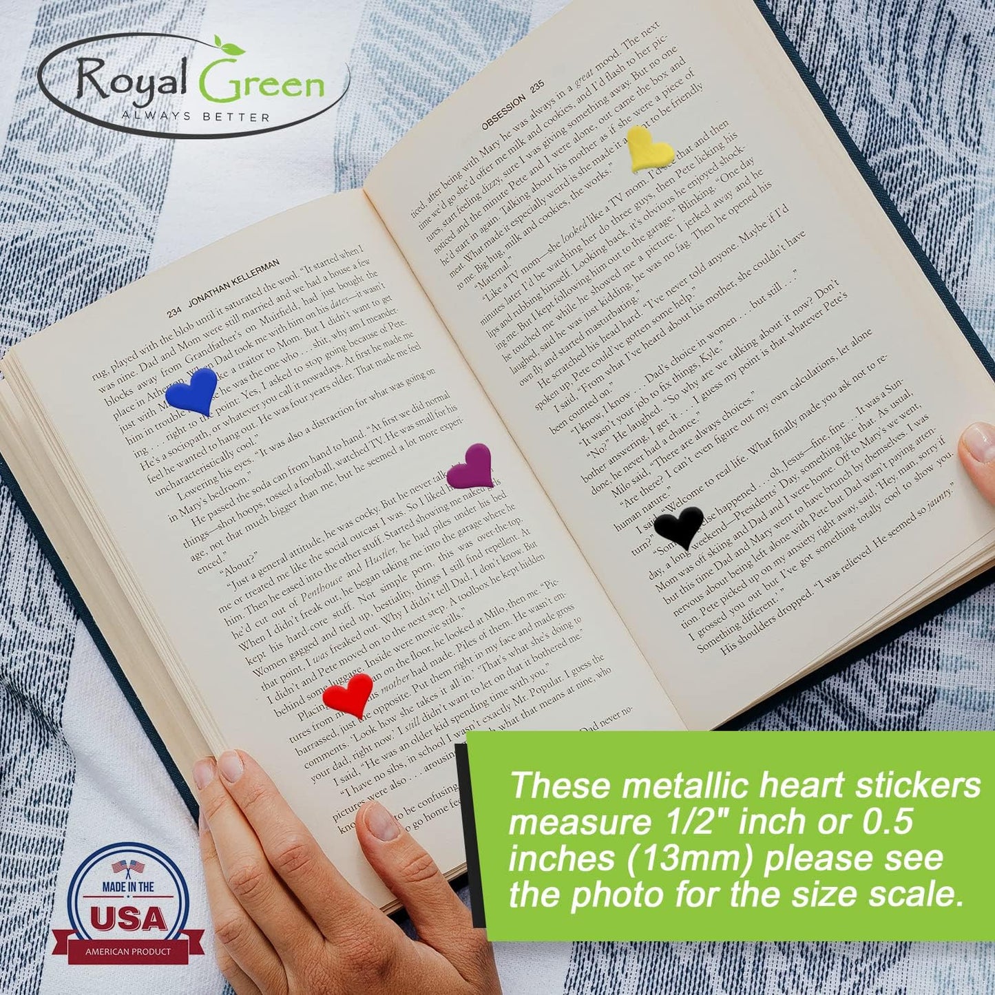 Heart Stickers 1/2 Inch - Valentine'S Day Scrapbook Stickers - Labels for Arts - Craft Paper Heart Stickers - Heart Roll Labels - 13Mm (0.5 Inches) - Black - 1250 Pack