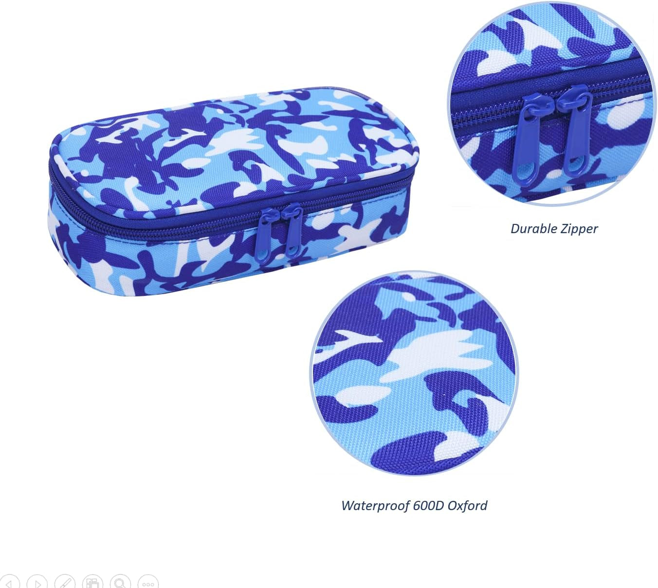 Pencil Case Box Bag School Pen Pouch for Little Girls Boys Toddler Kids Preschool Kindergarten Elementary (Camouflage)
