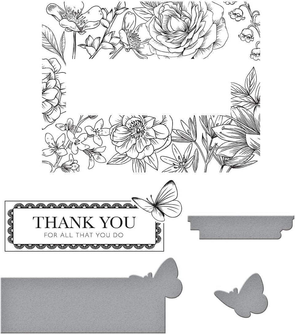 Butterfly Garden Betterpress Letterpress Press Plates, Metal